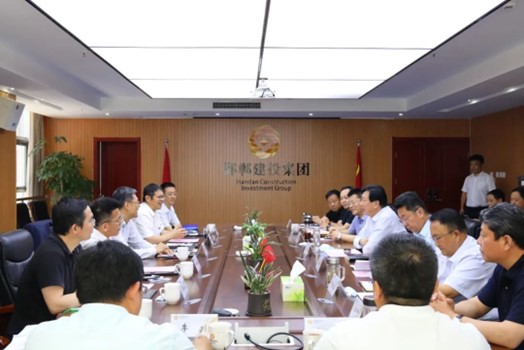 中石油天然氣銷售河北公司黨委書記、執(zhí)行董事徐文滿一行到邯鄲建投集團調研指導工作